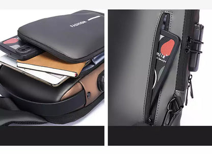 (LIQUIDACIÓN DE STOCK) Mochila Antirobo Con Puerto USB - SafeBag