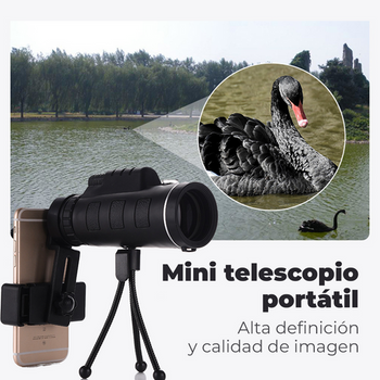 (LIQUIDACIÓN DE STOCK) Telescopio Portátil con Visión Nocturna 500x Estrella 🎁