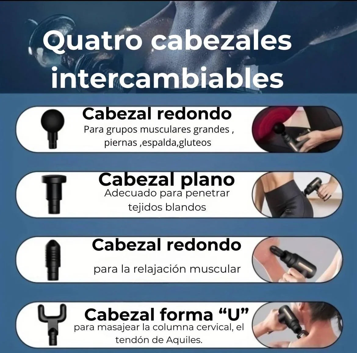 (LIQUIDACIÓN DE STOCK) Pistola de Masaje Portatil Profesional 🎁