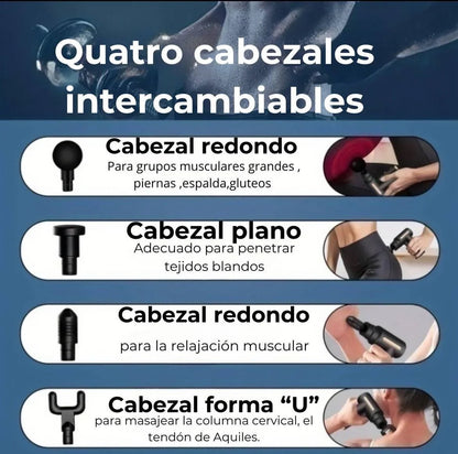 (LIQUIDACIÓN DE STOCK) Pistola de Masaje Portatil Profesional 🎁