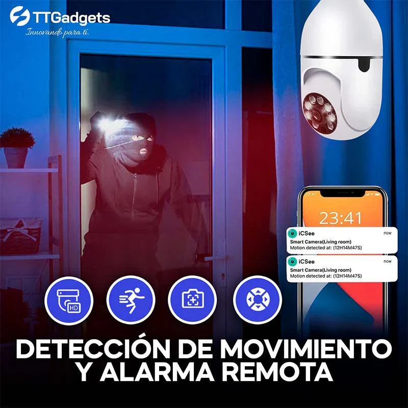 (LIQUIDACIÓN DE STOCK) Cámara PRO 360º Con Visión Nocturna HD 🎁