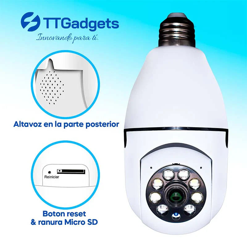 (LIQUIDACIÓN DE STOCK) Cámara PRO 360º Con Visión Nocturna HD 🎁