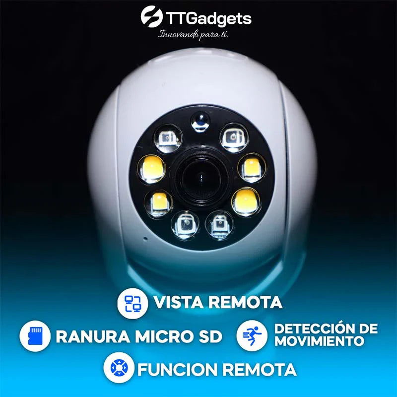 (LIQUIDACIÓN DE STOCK) Cámara PRO 360º Con Visión Nocturna HD 🎁